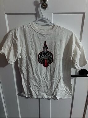 NBA White Cotton Crewneck Tee XL